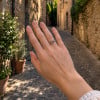 Bague ouverte argent noeud celtique