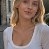 Collier perles eau douce 4-5mm qualite AAA chaine plaquée or 14K
