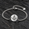 Bracelet personnalise femme acier chaine plaque or personnalisable
