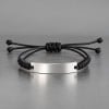 M Bracelet personnalise homme femme nylon tresse acier
