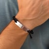 M Bracelet personnalise homme femme nylon tresse acier