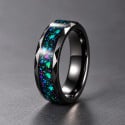 Bague Personnalisée Tungstène Alliance avec Opale