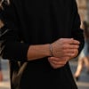Bracelet jonc en acier inoxydable à motifs tressés – Ajustable et mixte