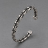 Draaide metalen armband van roestvrij staal – Verstelbaar 7 mm voor mannen en vrouwen
