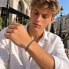 Bracelet jonc torsadé en acier inoxydable – Ajustable 7 mm pour homme et femme