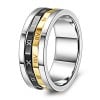 Men's Roman Numeral Stainless Steel Ring