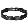 Bracelet homme magnetique ceramique noire