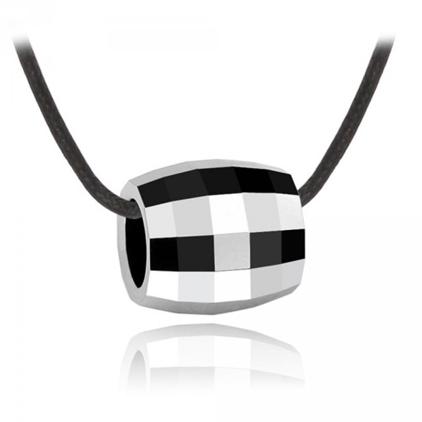 Pendentif homme tube tungstene multifacette