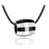 Pendentif homme tube tungstene multifacette