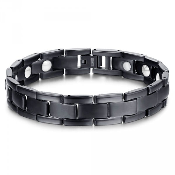 Men's Magnetic Black Titanium Bracelet