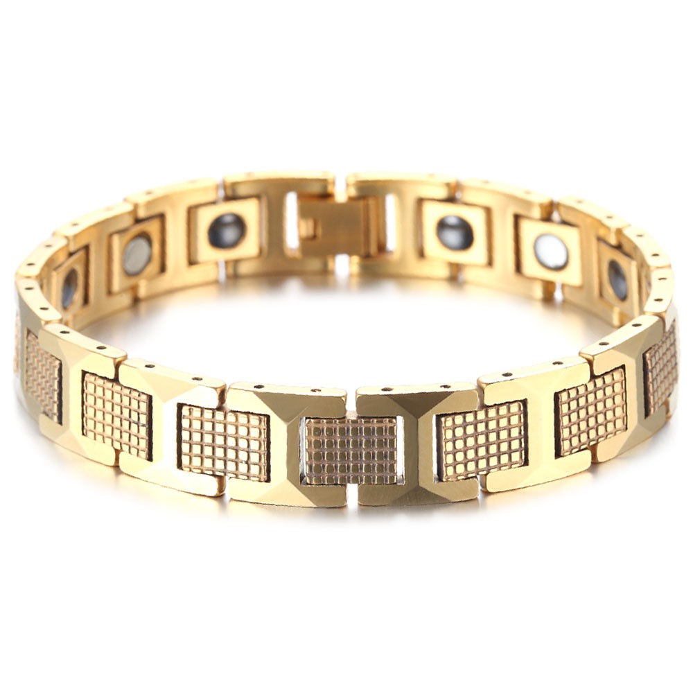 Men's Gold Plated Tungsten Carbide Bracelet BijouxStore