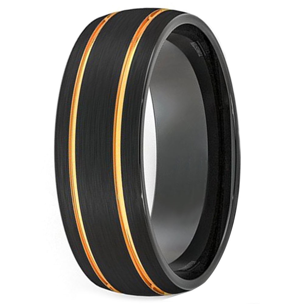 Bague homme noire mat Clearance