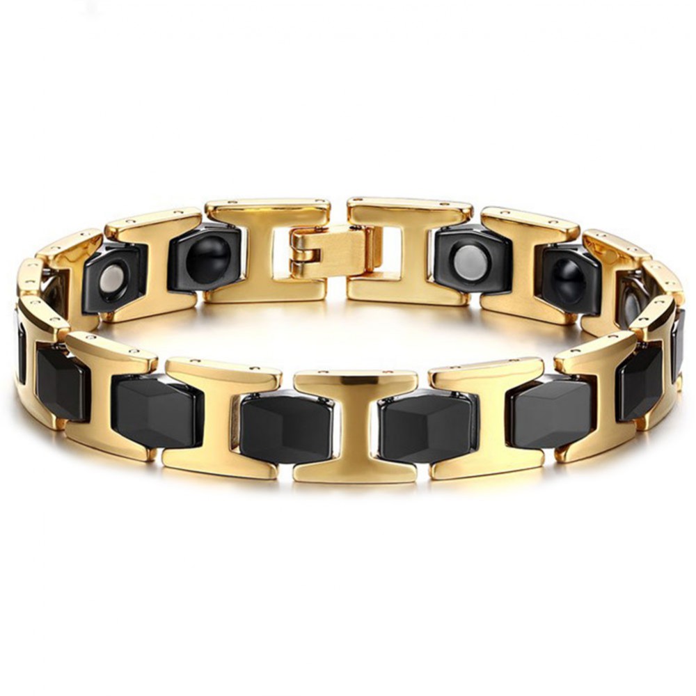 bracelet or et noir