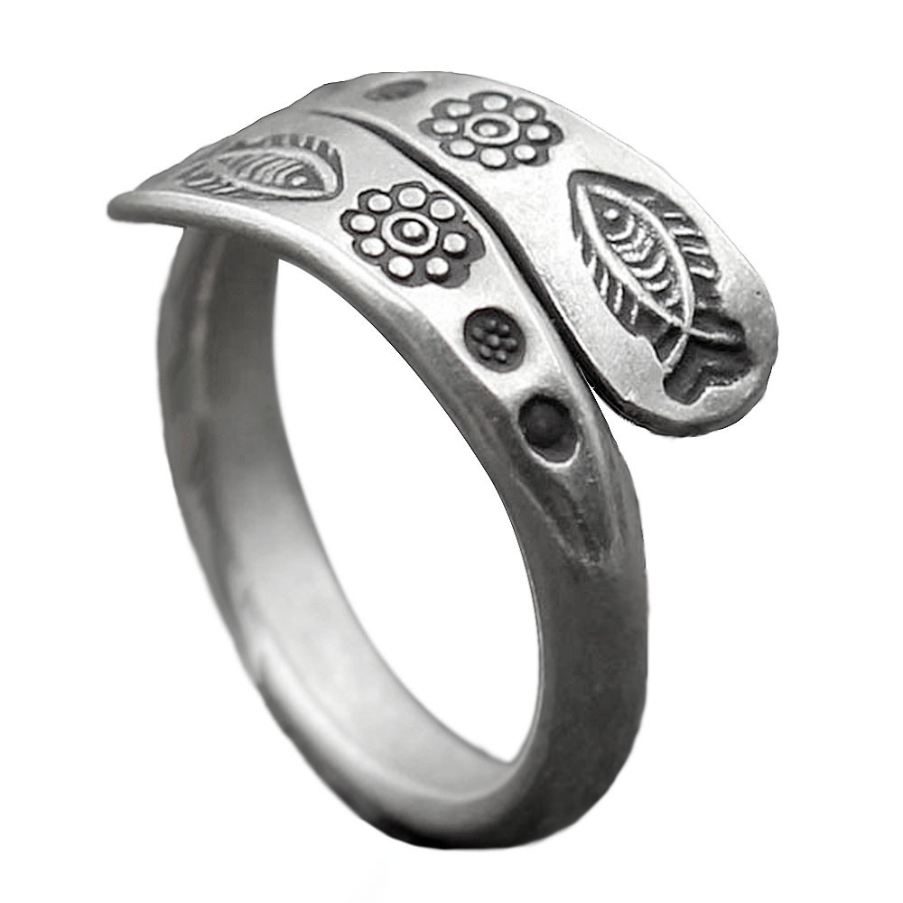 bague argent motif fleur bague argent motif fleur