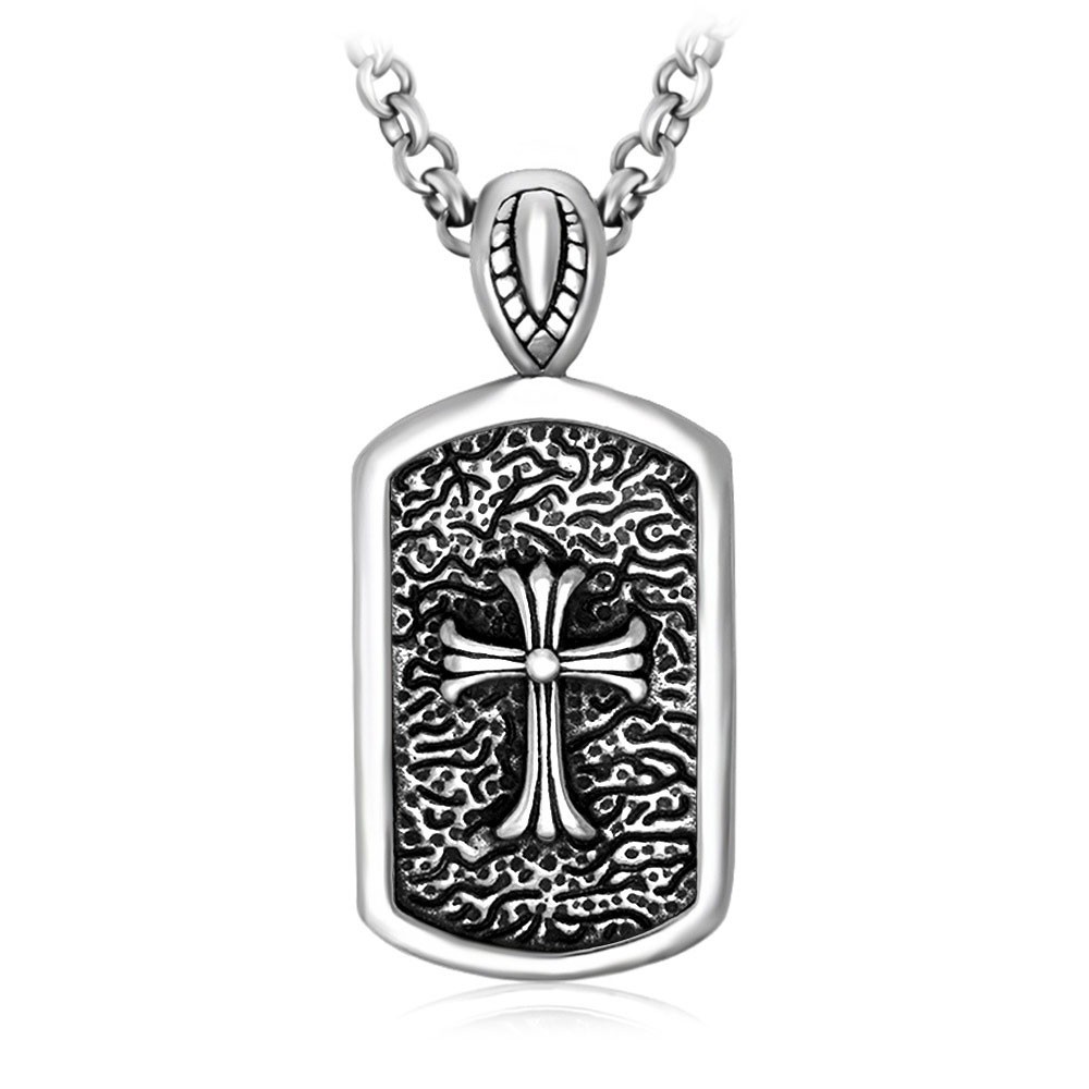 cross dog tag
