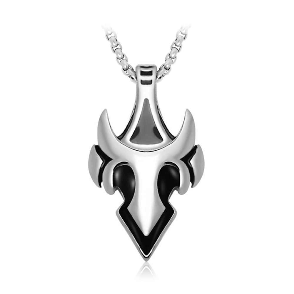 Men 316L Stainless Steel Steampunk Simple Spearhead Pendant Necklaces Fashion Vintage Punk Mens Necklace Hip Hop