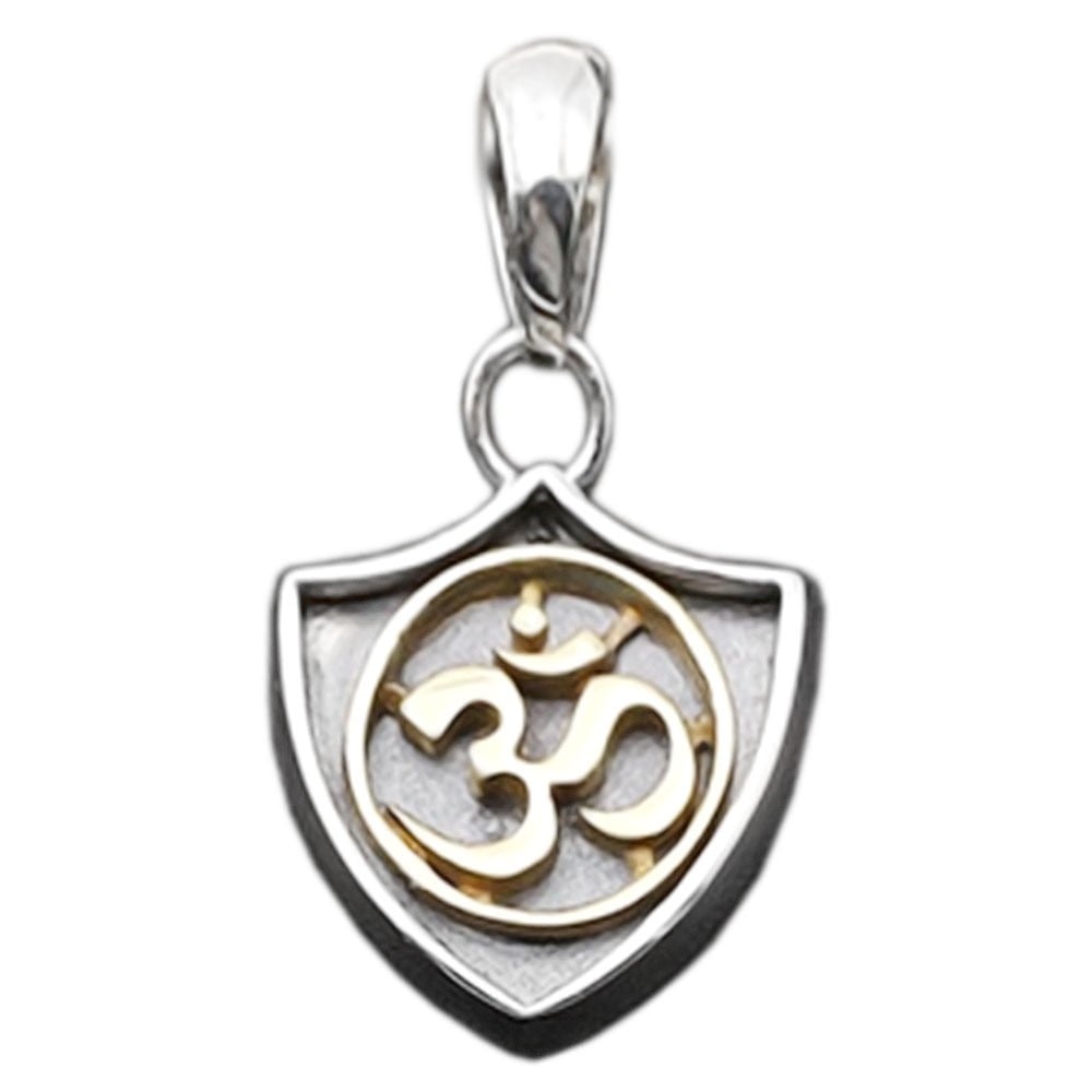 sterling silver om pendant