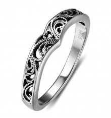 Sterling Silver Celtic Knot Pattern Ring