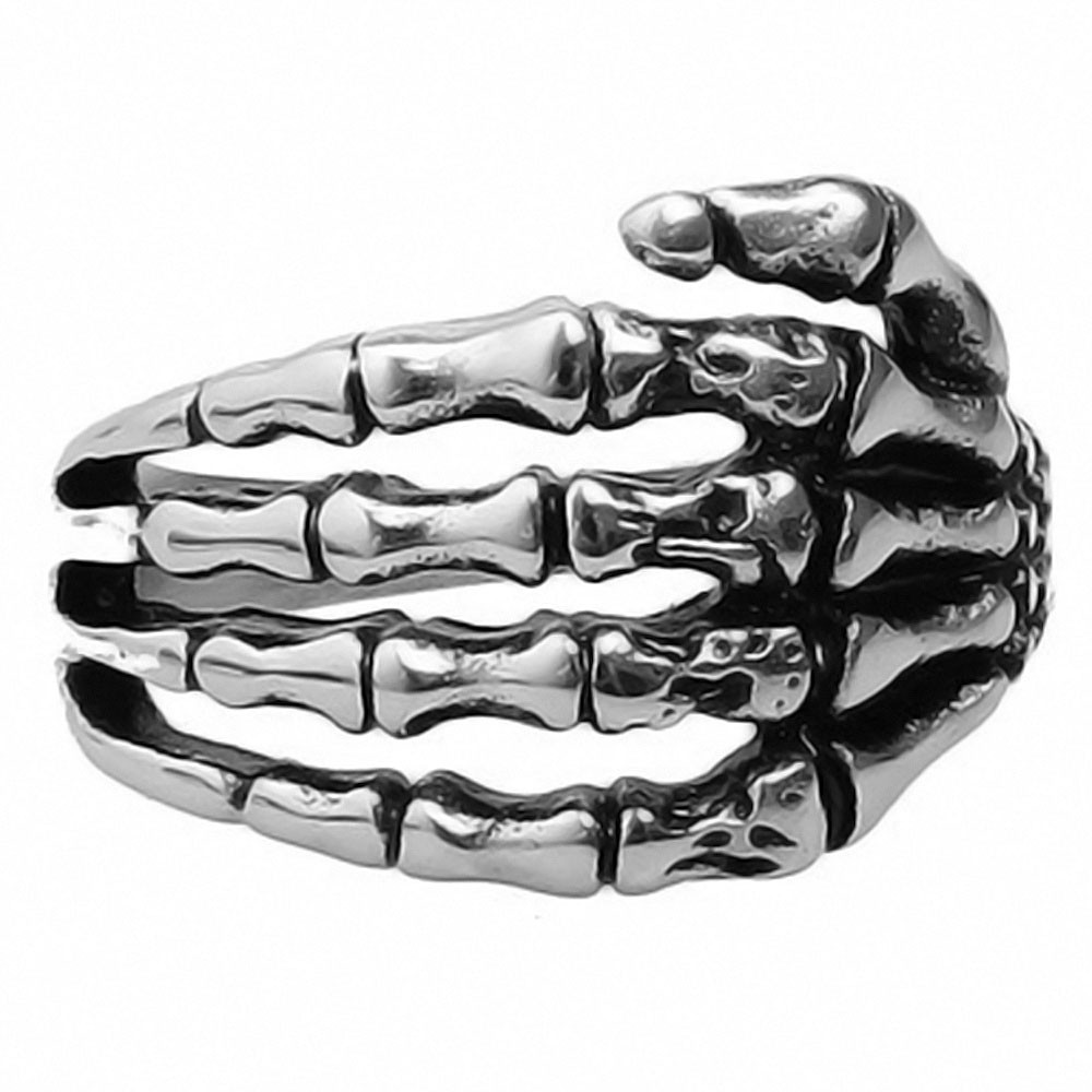 skeleton hand with ring