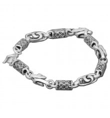 Men's Sterling Silver Anchor Chain Bracelet