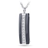 Pendentif ceramique acier zirconium