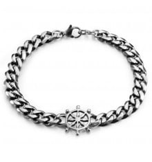 Men's Chain Stainless Steel Rudder Bracelet