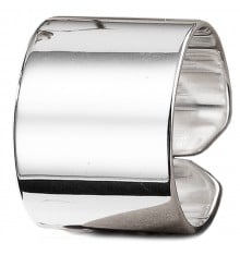 Sterling Silver Plat Flat Minimalist Open Ring