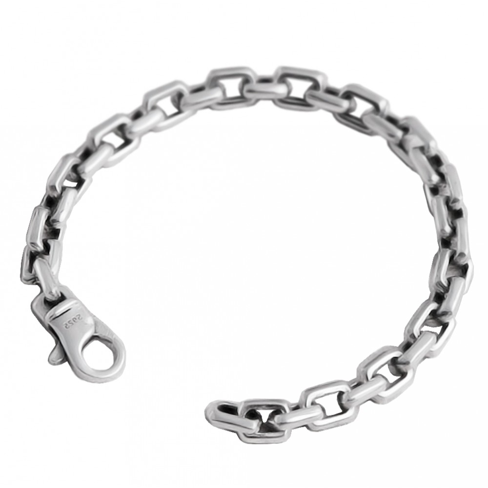 Men's Sterling Silver Marine Link Chain 