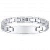 Men's Stainless Steel High Polished ID Chain Bracelet