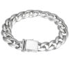 Men's Biker Sterling Silver Chain Bracelet