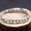 Men's Sterling Silver Biker Big Bracelet