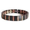 Bracelet homme en ceramique noire
