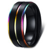 Men's Black Titanium Band Ring