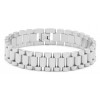 Herren-Kettenarmband aus Edelstahl mit polierter Oberfläche