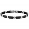 Bracelet ceramique noire homme femme magnetique aimants