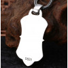 Pendentif homme bouclier fleur de lys croix argent zirconium
