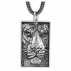 Men's Sterling SIlver Biker Tigre Heat Pendant