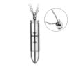 Men's Ball Stainless Steel Cross Engraving Pendant Necklace