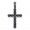 Pendentif homme femme argent croix zirconium