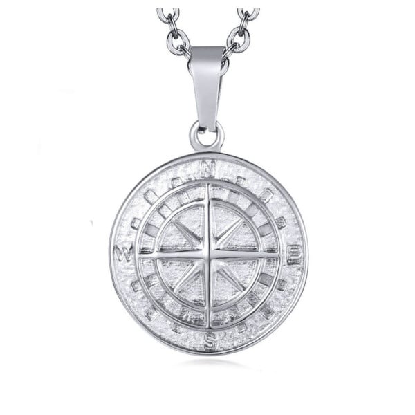 Men's Stainless Steel polaris star Cross Custom engraving Pendant