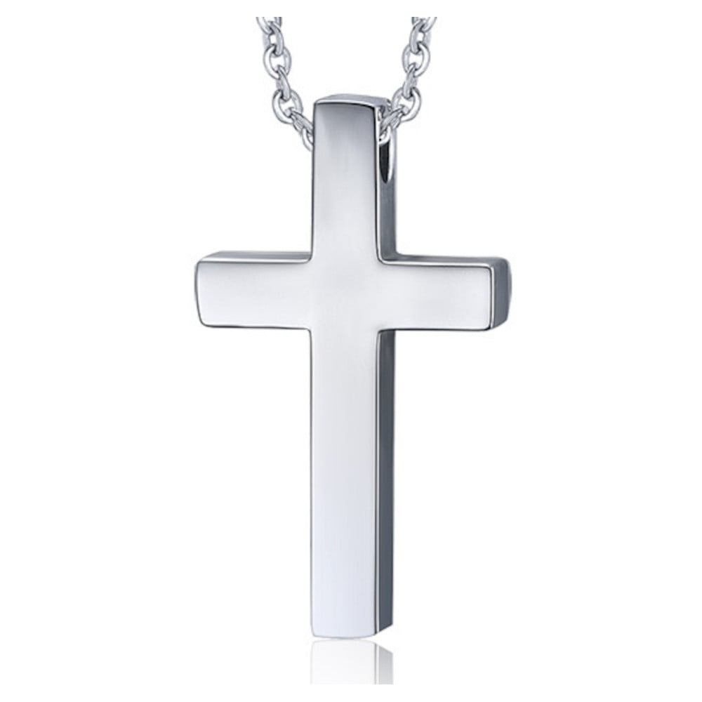 Pendentif personnalise homme Acier croix a graver personnaliser