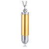 Men's Ball Stainless Steel Engraving Pendant Necklace