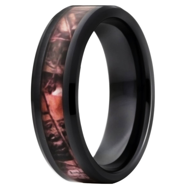 Bague homme alliance ceramique fibre de carbone a graver personnaliser