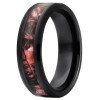 Bague homme alliance ceramique fibre de carbone a graver personnaliser