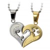 Heart Stainless Steel Couple Pendant 