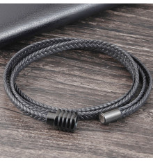 Bracelet Homme Cuir Tressé : Bracelets Homme Cuir Avec Pierres Naturelles Et Serrure Magnétique