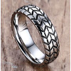 Men's Stainless Steel BIker Tire Ring