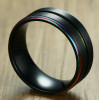 Men's Black Titanium Band Ring