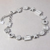 Women's Sterling Silver animals Chain Links Bracelet