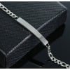 Bracelet personnalise femme gourmette acier chaine a graver